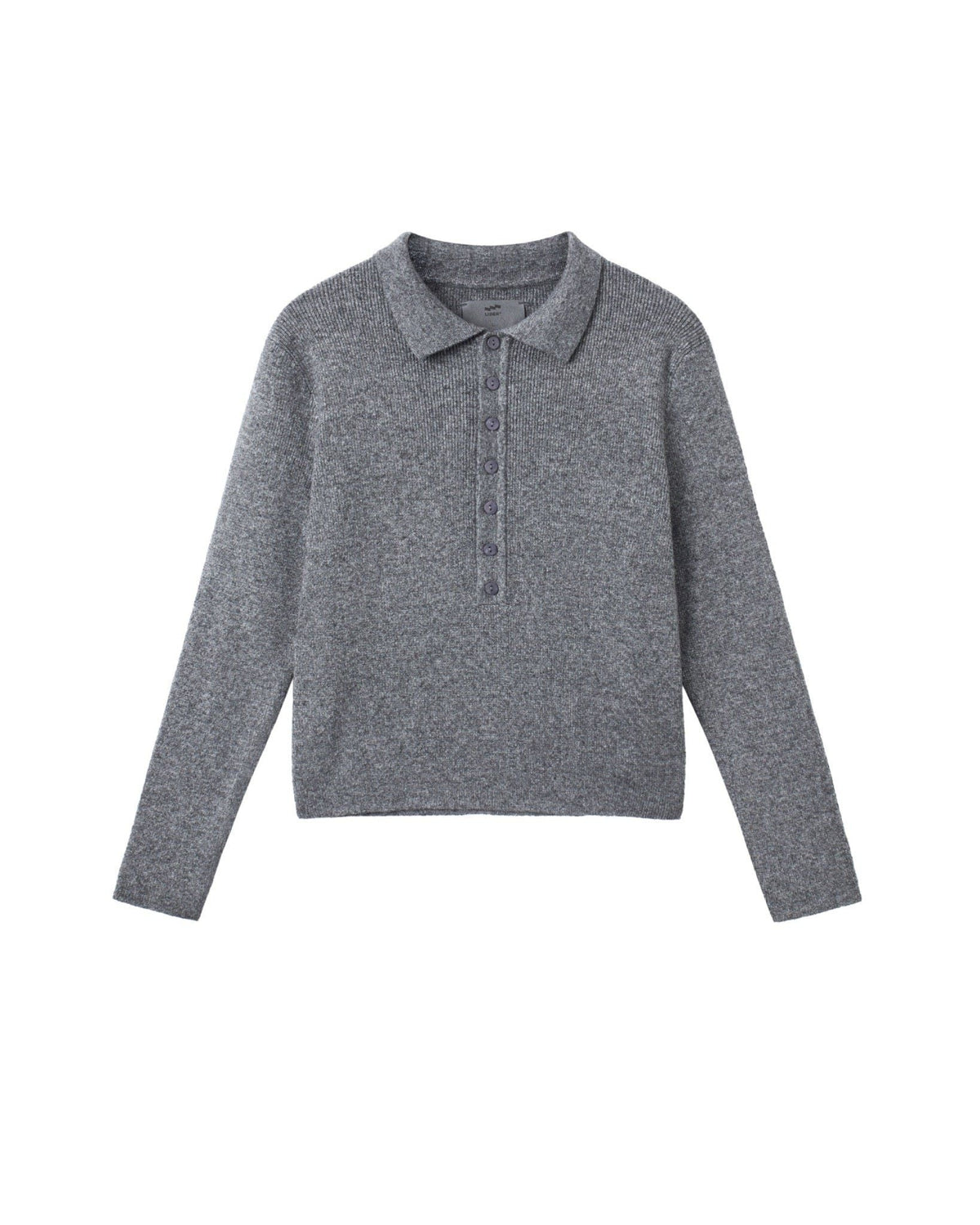 Pebble Grey Maison Henley Polo Shirt