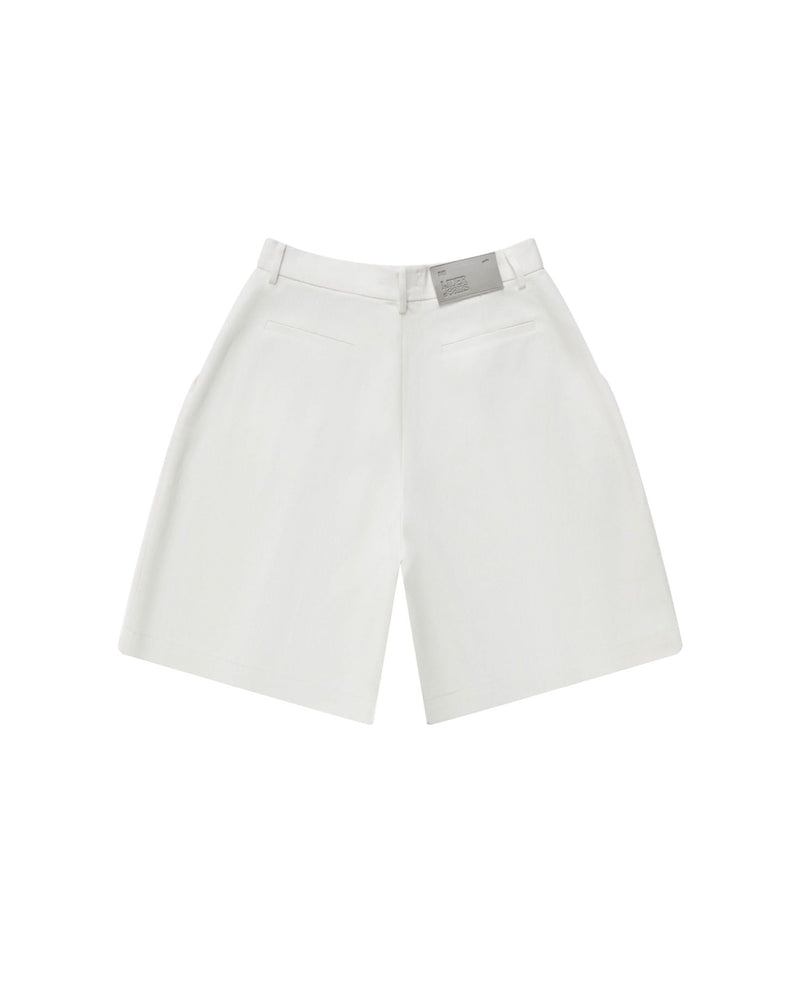 White Midday Miles Khaki Shorts