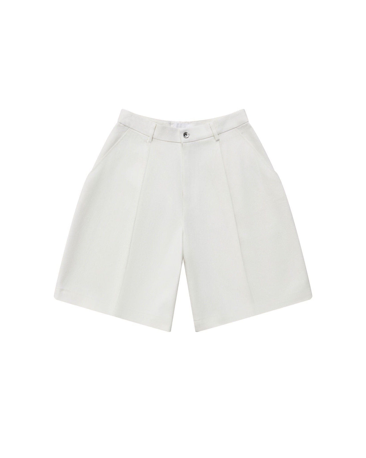 White Midday Miles Khaki Shorts
