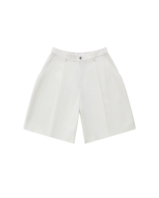 White Midday Miles Khaki Shorts