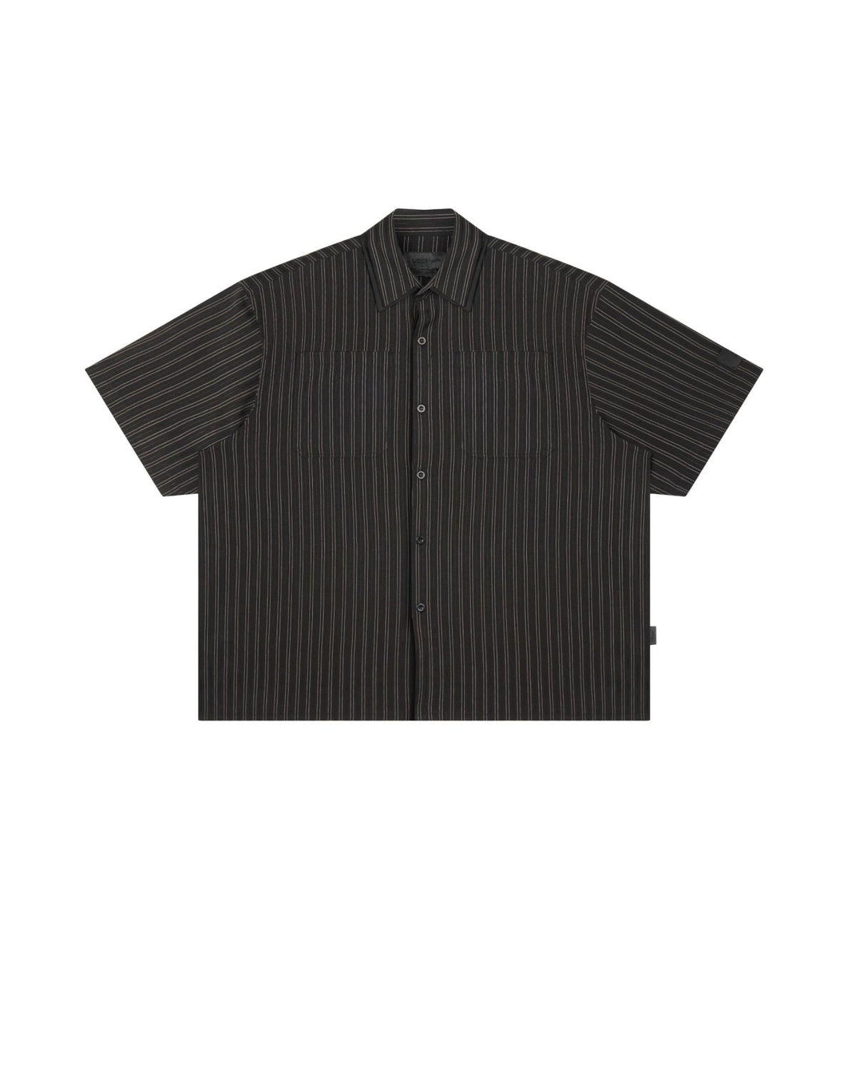 Striped Black Off-line Boxy Shirt