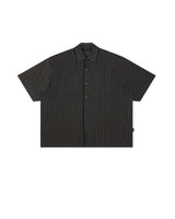 Striped Black Off-line Boxy Shirt