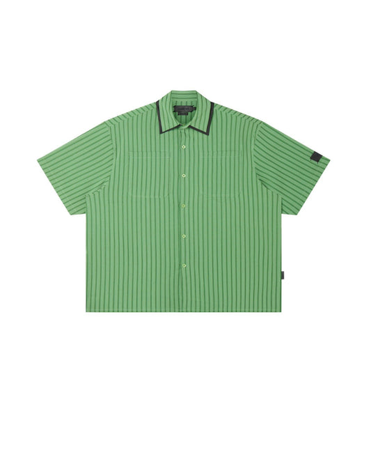 Striped Moss Off-line Boxy Shirt