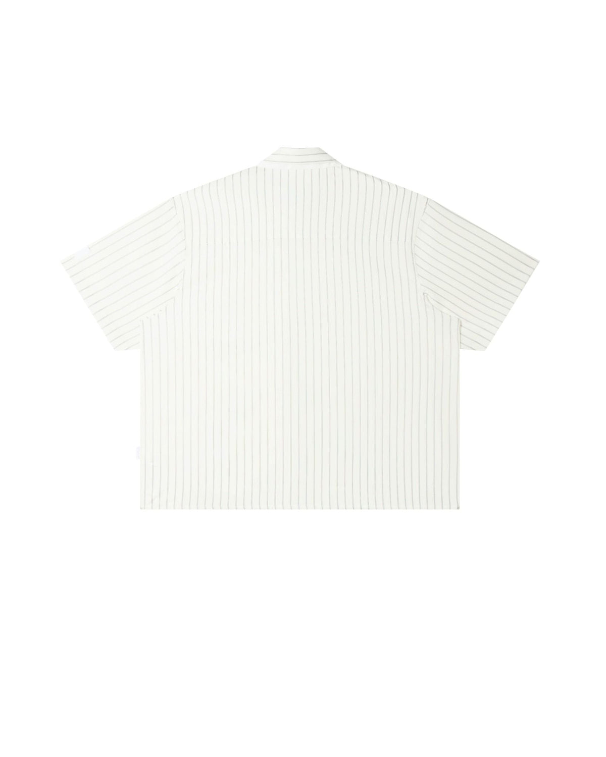 Striped White Off-line Boxy Shirt