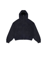 Washed Black Outsider Zipper Jacket