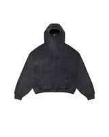 Washed Charcoal Outsider Zipper Jacket