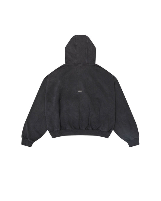 Washed Charcoal Outsider Zipper Jacket