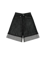 washed-black-overrolled-carpenter-shorts lider astoud