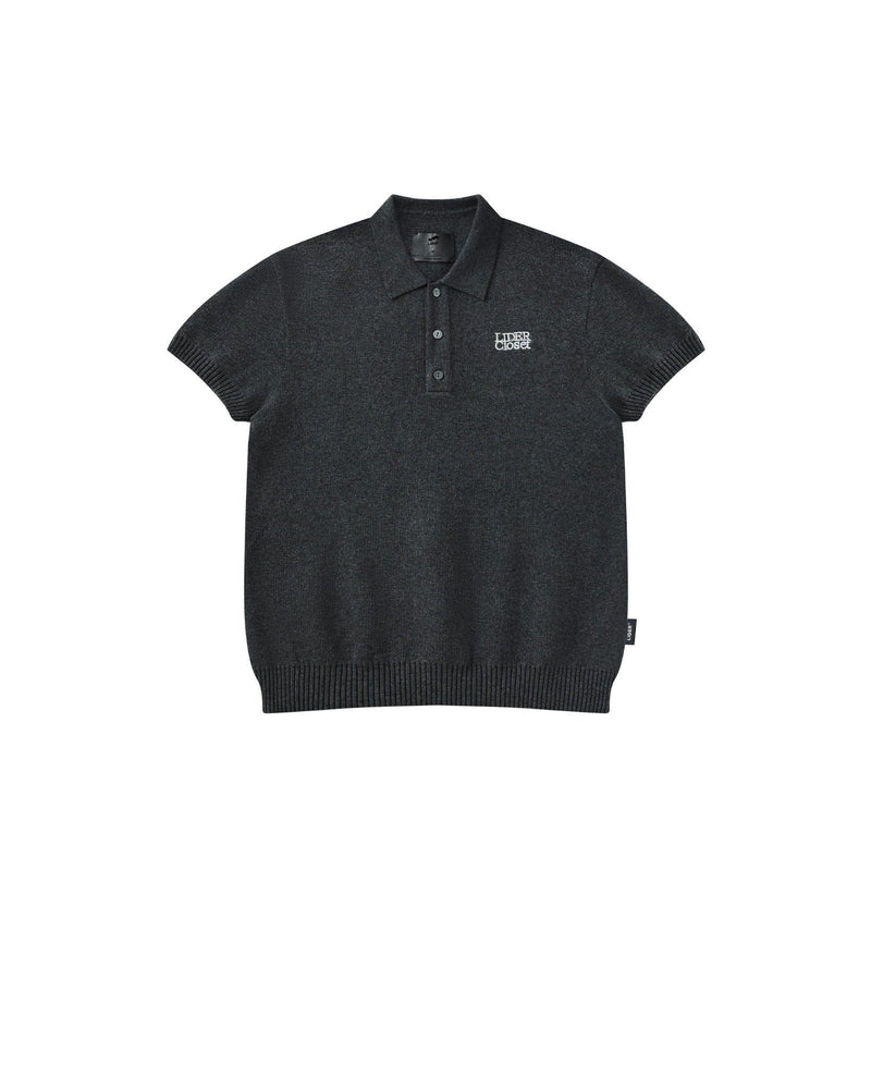 gray-the-elan-knit-polo-shirt lider astoud