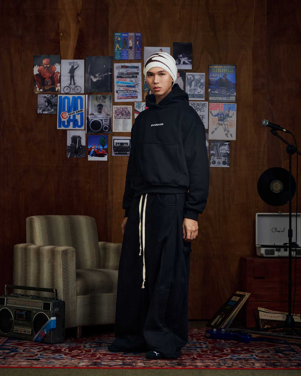 BLACK PP CORE HOODIE