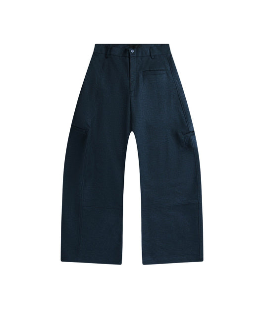 Cool Navy Quiet Barrel Khaki Trousers