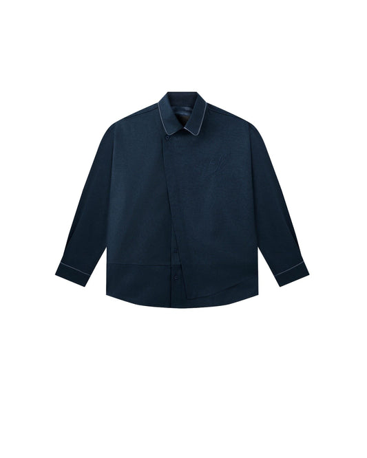 Cool Navy Quiet Comfort Pajama Shirt