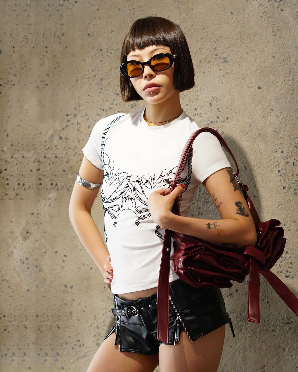 GARNET NOUED MEDIUM BAG