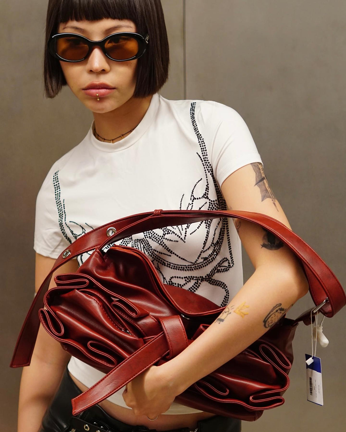 GARNET NOUED MEDIUM BAG