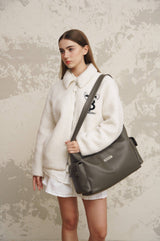 Ash Grey SGS Lune Crescent Bag