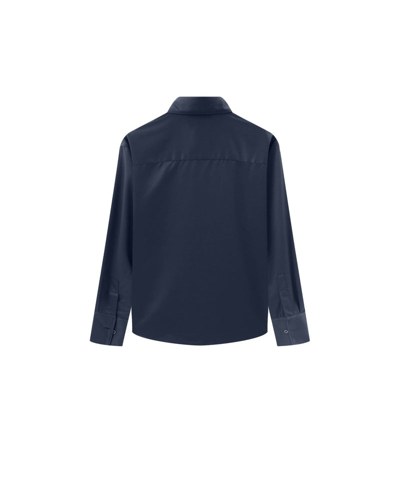 QUIET NAVY SKINSHIP REGULAR SHIRT