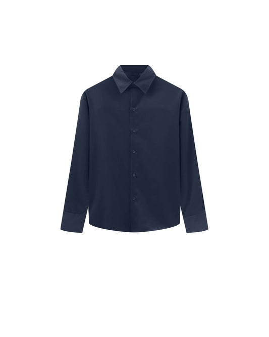QUIET NAVY SKINSHIP REGULAR SHIRT