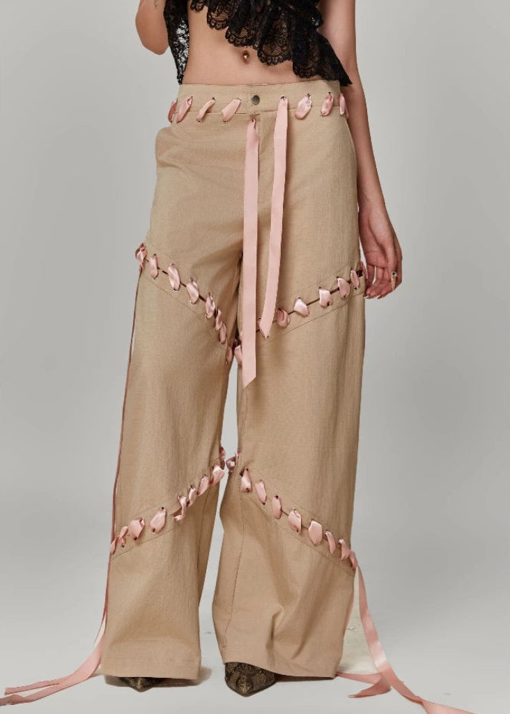 Beige Softcore Pants AKA.MYDINH Astoud
