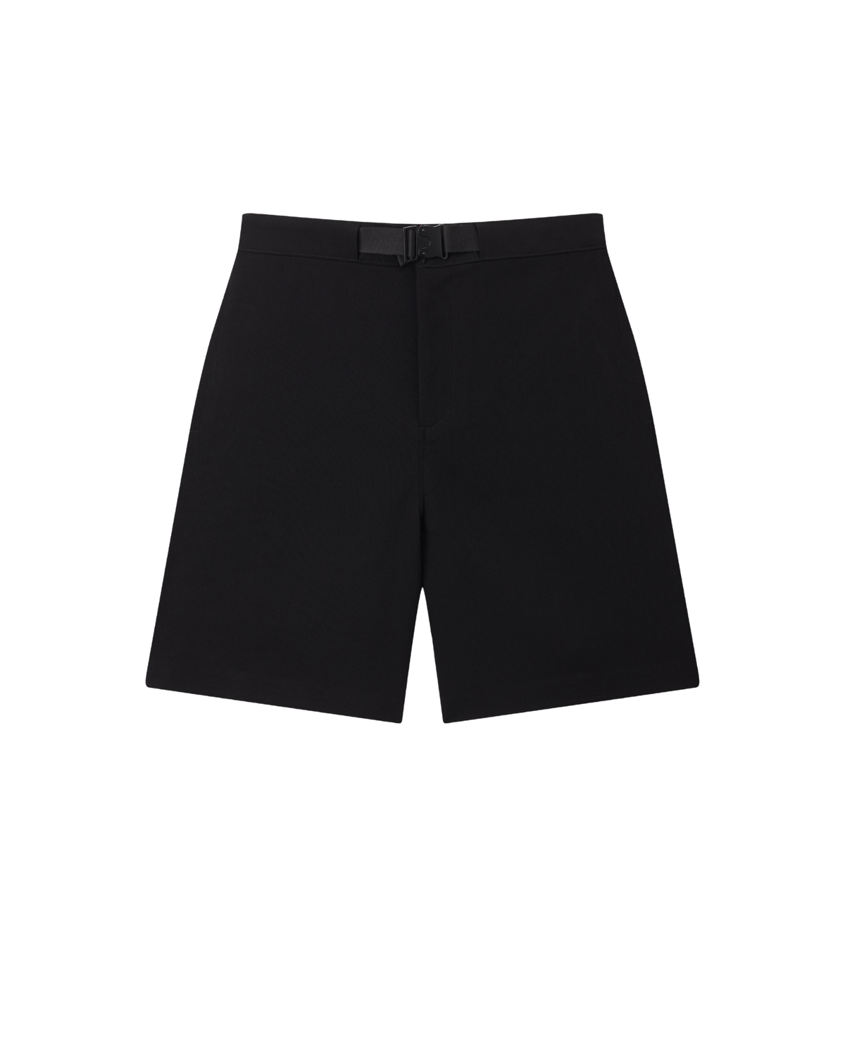 Black Utility Belt Shorts