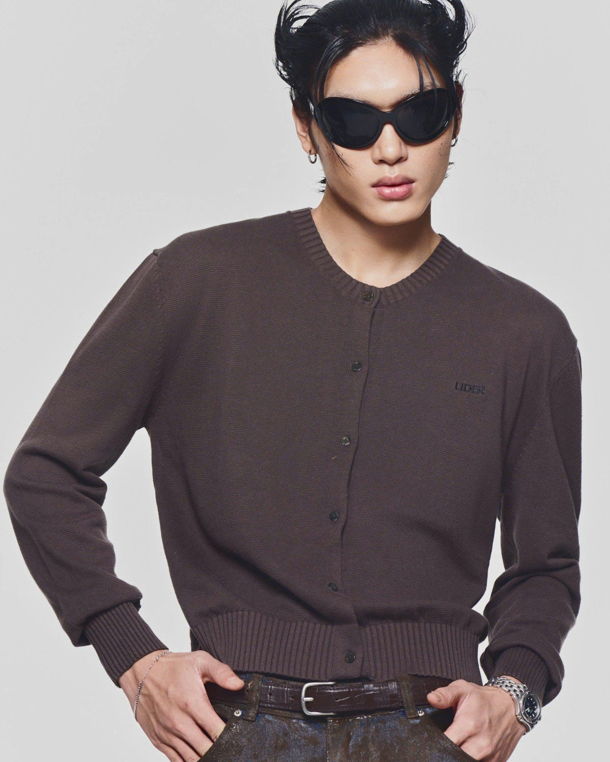 chocolate-autumnal-knit-cardigan lider astoud