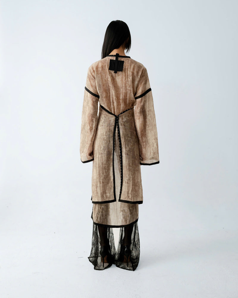 Gray Bung Bien Robe Top