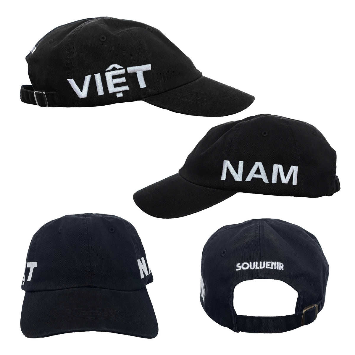Black Vietnam Cotton Hat